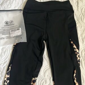 NWT Leopard Accent High Waisted Leggings